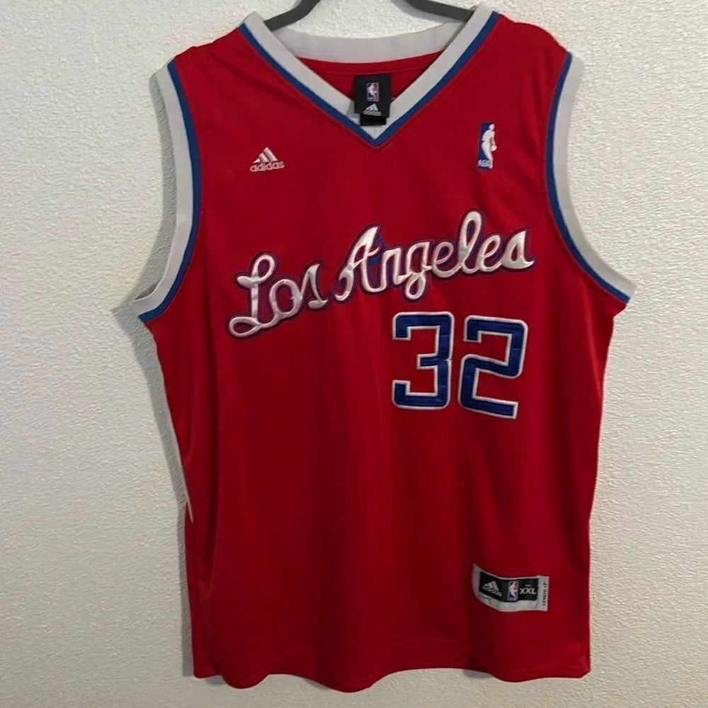 Vintage- NBA-Los Angeles Clippers-Griffen #32 Red Jersey- Size XXL